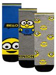 MINIONS Boys Socks Pack of 3 Multicolor 3-5