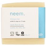 Neem Oil & Tea Tree Dog Shampoo Soap Bar for Fleas & Mites 80g – Natural Treatment & Insect Repellent | Soothes Itchy Skin | Hypoallergenic Dog Shampoo Suitable for Sensitive Skin | Organic & Vegan