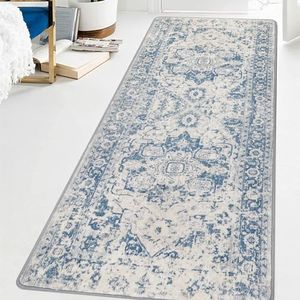 Famibay Runner Rugs for Hallway Non Slip Carpet Runners 80x200CM Long Hallway Hall Runner Rugs Vintage Washable Kitchen Rug Runner Carpet Floor Mat for Hallway Entryway Kitchen