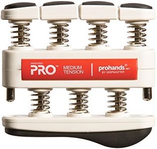 PROHANDS PRO Hand Exerciser, Finger Exerciser (Hand Grip Strengthener), Spring-Loaded, Finger-Piston System, Isolate and Exercise Each Finger, (7 lb Medium Tension, Red-Pro)