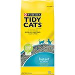 Purina Tidy Cats Non Clumping Cat Litter, Instant Action Low Tracking Cat Litter - (Pack of 4) 10 lb. Bags