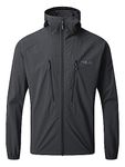 Rab Men's Borealis Softshell Jacket for Hiking, Trekking, & Climbing - Beluga - Medium