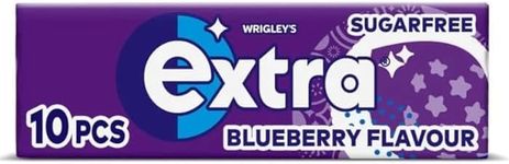 Wrigley's Extra Chewing Gum (Pack Of 60) Blueberry Flavour Sugar Free Helps keep Teeth Clean And Mouth Fresh