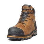 Timberland PRO Men's Boondock 6 Inch Soft Toe Waterproof Industrial Work Boot, Brown-2024 New, 8.5