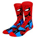 LYF STILE Marvel Spiderman Superhero Novelty Socks - Unique Cotton Blend Gift for Birthdays and Christmas - Men's and Women's UK Size 5-11 - 1 Pair