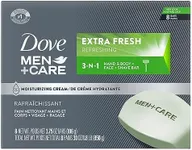 Dove Men+Care Body and Face Bar, Extra Fresh 4 oz, 8 Bar