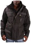 CAT Men's Heavy Insulated Parka (Regular and Big & Tall Sizes) Jacket, Black, L