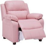 JC Home Macaron Kids Reclining Chair Leather Recliner Sofa Push Back Toddler Youth Children Child Ages 2-8