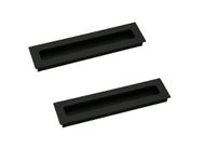 MHS Aluminium Concealed Handle for Sliding Door Pack of 2 Pcs (96MM, Black VMC Model)