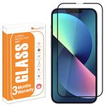 OpenTech® Military-Grade Tempered Glass Screen Protector Compatible for iPhone 13/13 Pro / 14 / 16e with Edge to Edge Coverage and Easy Installation kit (6.1 Inches)