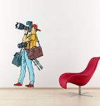 Vcreate Decor Abstract Photographer Wall Sticker & Decal,Size- 58 Cm X 48 Cm