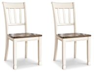 Signature Design by Ashley Dining Chair, Beige, 40.63" W x 18.38" D x11.5 H