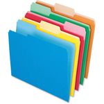 Pendaflex 1521/3ASST Pendaflex 2-Tone File Folders, 1/3 Cut, Top Tab, Letter, 4 Asst Colors, 100/Box (152 1/3 ASST)