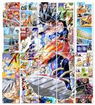 Moment Prints Goku Colored Manga Collage Poster Set - Set of 20, 210 mm x 297 mm, Self Adhesive, Premium-Quality Posters, 300 GSM Paper, Dragon ball Posters For Anime Fans