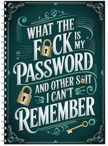 What The F*ck Is My Password? – Funny Password Book & Password Keeper Book, Internet Login Organizer Notebook, Alphabetical Password Logbook, Funny Gifts Idea