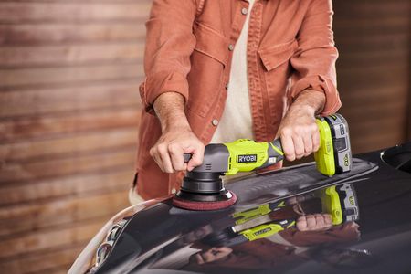 Ryobi 18V Cordless Polisher – Battery Powered Car Buffer