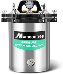 Mxmoonfree 12L Lab Autoclave, Portable Steam Autoclave for Lab Equipment, Culture Medium, Glassware, Jar Canning 110v