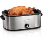 Hamilton Beach 32229R 22 Quart Stainless Steel Electric Roaster Oven, Silver