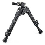 Paike Rifle Bipod Tiltable Quick Release Bipods for Rifles 7-9 Inches Picatinny Bipod Adjustable HeightsTactical Bipod