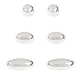 FootFitter Metal Spot Stretching Plug Set, Replacement or Extra Bunion Plugs Shoe & Boot Stretchers (6 PACK), Silver, 6 Pack