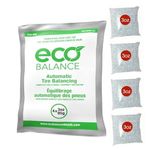 ECO Balance 03-EB4 Centrifugal Force Tire/Wheel Balancing Beads - Off-Road Vehicles, Light Duty Truck Tires, (4) 3oz Balance Bead Bags, (4) Valve Caps and Cores