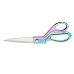 8" Fabric Scissors Rainbow All Stainless Steel Scissors Craft Tailor Shears Knife Edge Heavy Duty Professional Dressmaker Shears for Cutting Fabric, Cloth, Leather, Canvas etc (8 Inch)