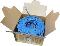 PrimeCables 500ft Bulk Cat6 Cable, Solid CCA Ethernet Cable UTP 23AWG, Waterproof Shielding, Cat6 Network Cable Suitable for Fast, Gigabit and 10-Gigabit Ethernet - Blue