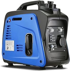 Gentrax 700W Portable Inverter Generator - 800W Peak, 100% Pure Sine Wave, Ultra-Light 8.5kg, Petrol Powered, Ideal for Outdoor Camping and Emergency Home Backup - Blue