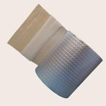 TJIKKO Butyl Rubber Flashing Tape. All Weather Aluminium Foil Coated Waterproof tape for Roof Patching, Window Seals, Water Pipe Leaks. UV Resistant. (6 Inch x 5 Feet)