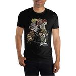 JoJo's Bizarre Adventures Character Group Mash Men's Black T-Shirt