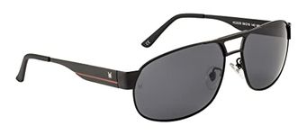 Velocity Polarized Oval Dark Smoke INJ POL Sunglasses for Men