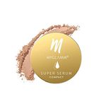 MyGlamm Super Serum Compact,401N, Mocha, 9g | Infused With Hyaluronic Acid & Vitamin E | Matte Finish Compact Powder | All Skin Type