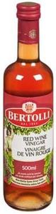 BERTOLLI Red Wine Vinegar, 500ml/16.9 fl. oz., (Imported from Canada)
