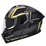 Adult Modular Motorcycle Helmet Full Face Flip up Casco para Moto Dual Visor DOT for Men Women (Gold, Small)