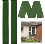 SMLJFO 3 Pcs Flood Water Barrier Sandbags Thickened Long Canvas Bags with Binding Elastic Band Reusable Sandbags for Flooding Rain Water Control for Doors&Windows, Green, 19x215cm