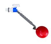 PlumbEZ Universal Side Entry Toilet Cistern Fill Valve with Adjustable Float Arm - 1/2" Toilet Inlet Valve, Side Entry Fill Ball Valve with Float