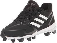 adidas Icon 8 MD Sneaker, Core Black/White/White, 4 US Unisex Big Kid