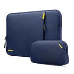 tomtoc 360 Protective Laptop Sleeve for 13-inch MacBook Air M3/A3113 2024, M2/A2681 M1/A2337 2022, MacBook Pro M2/A2686 M1/A2338 2024-2016, Water-Resistant Shockproof MacBook Bag with Accessory Pouch