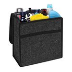 Trintion Car Boot Organiser 30 * 29 * 16cm Large Anti-Slip Car Boot Storage Bag Foldable Car Boot Bag with Fastening Flip Cover Car Boot Tidy Organiser Tools