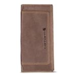 Carhartt Men's Top Grain Leather Rodeo Wallet, Contrasting Stitch, Brown, One Size