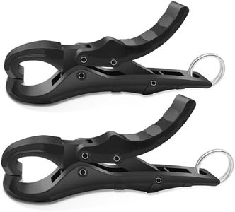 PAPAZOO 4.5'' Fish Lip Gripper, Digital Scale Hook Non-Puncture Replacement Clamp - Fish Grabber for Fishing Cull Tag Tournament Bass Fishing Culling System Accessories (Pack of 2)