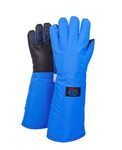 Cryogenic Gloves Low Temperature LN2 Liquid Nitrogen Protective Gloves Cold Storage Safety Frozen Gloves (Black Elbow Length/19")
