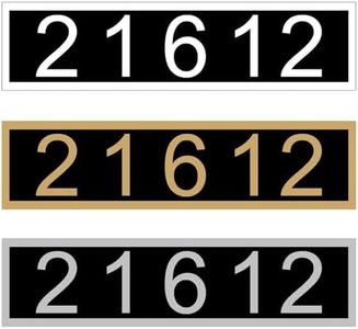 Docvania Custom Address Sign for House，Acrylic House Number Plaque Horizontal Address Sign Personalized House Numbers for Mailbox，Suitable for Mailbox, Driveway, Outdoor