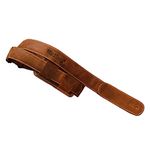 WerKens Premium Leather Ukulele Strap Adjustable Padded Mandolin Straps Banjo Belt Soft Shoulder Straps - Brown, Brown, 1.40" Inch Wide - Maximum Length 49" Inch