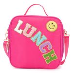 Insulated Lunch Bag for Kids & Women, Girls Boys Lunch Bag, Leakproof Red Cooler Bag, Lunch Bags, Lunchbag Reusable Lunch Bag for Women for Work, School, Picnic, Camping, BBQ (Nylon, Red)