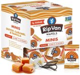 Rip Van Wafels Dutch Caramel Mini Stroopwafels, Low Carb Snacks, Non GMO Snack, Keto Friendly, Office Snacks, Low Calorie Snack, Low Sugar, 32 Pack