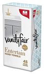 Vanity Fair Entertain Disposable Hand Towel, 45 Paper Hand Towels, Includes Holder (Holder Design May Vary)