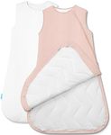 PurComfy Quilted Supersoft Sleep Sack, 2.5 TOG Premium Bamboo Viscose Warm Baby Sleeping Bag, 2-Way Zipper 0-3 Months