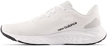 New Balance Men's Fresh Foam Arishi V4 Running Shoe, White/Light Aluminum/Silver Metallic, 10.5