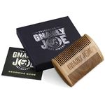 Gnarly Joe Beard and Moustache Comb. Made from Sandalwood, Anti-Static, Double-Sided, in Gift Box with Grooming Guide